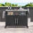 54.5" Outdoor Kitchen Island With Stainless Steel Tabletop