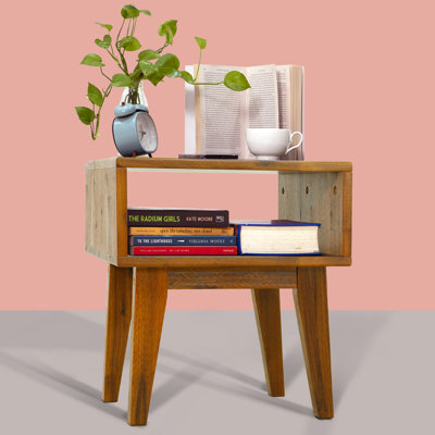 Jhasir Solid Wood Nightstand