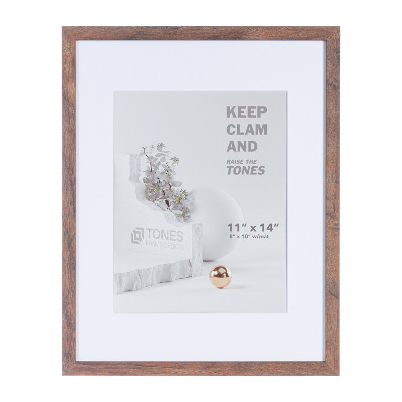 Niambh Rectangular Picture Frame, 11" x 14", Dark Oak