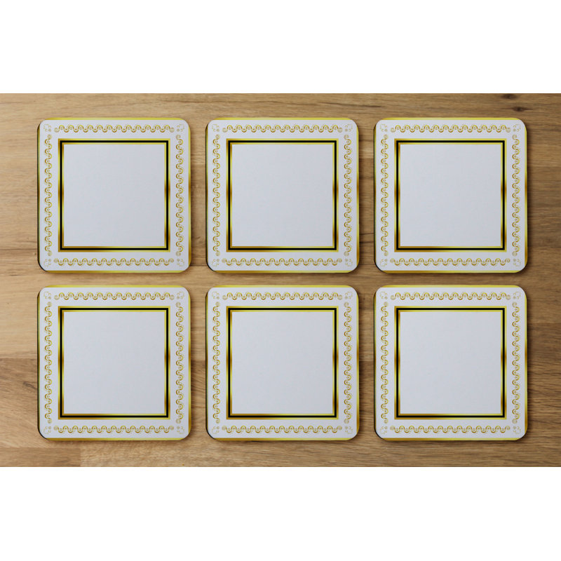 Square 6 Piece Coaster Set