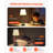 Cordless Table Lamp 2 Pack Rechargeable Battery Desk Lamp Fabric Shade-1806923083
