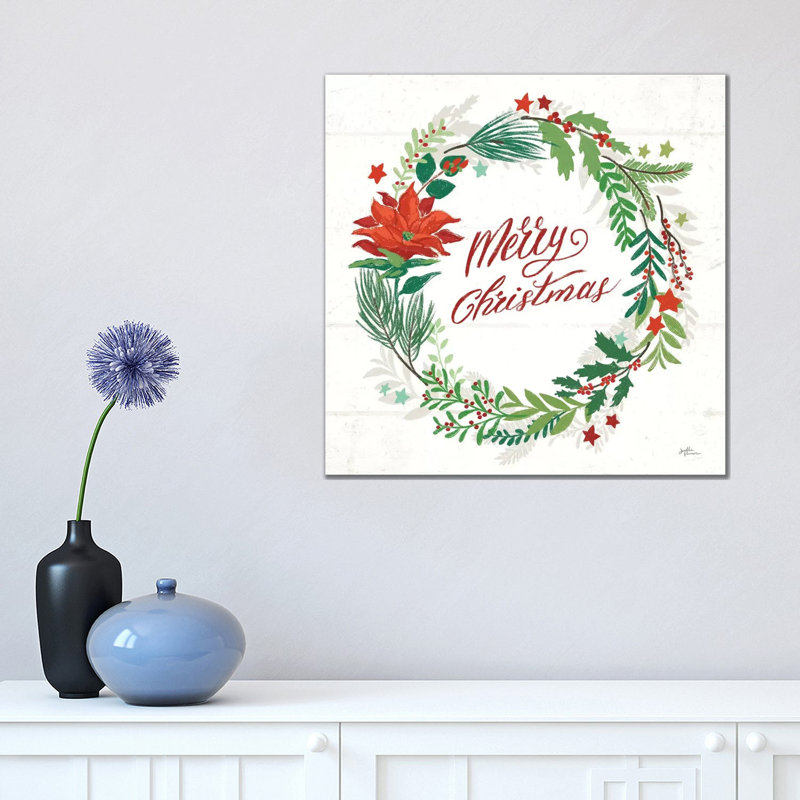 Holiday Joy I Merry Christmas by Janelle Penner - Wrapped Canvas Print, 45.72 cm H x 45.72 cm W x 1.91 cm D