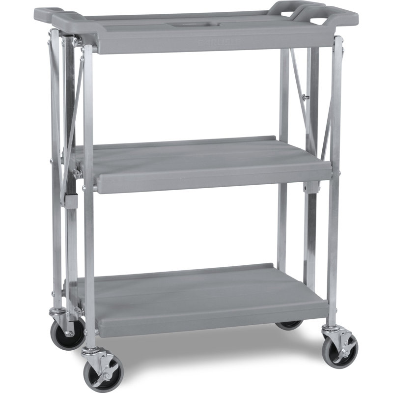 Fold 'N Go® Bar Cart, Silver
