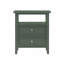 Table de chevet 2 tiroirs Weston Vintage Green-1422564326