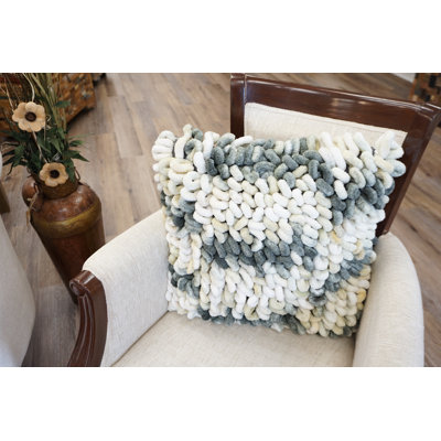 Cotton Blend Throw Pillow