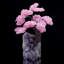 Quartz rose avec pierres précieuses et améthyste