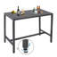 Counter Height 36.97'' Iron Bar Table-1756289695-1772975563