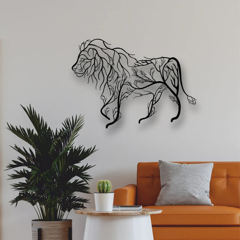 Boho Wall Decor on Metal, 72cm H x 100cm W x 2cm D