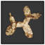 Oliver Gal Balloon Dog Rock Contemporary - Hand-Applied Leaf Framed Canvas Art-341149611-341149606