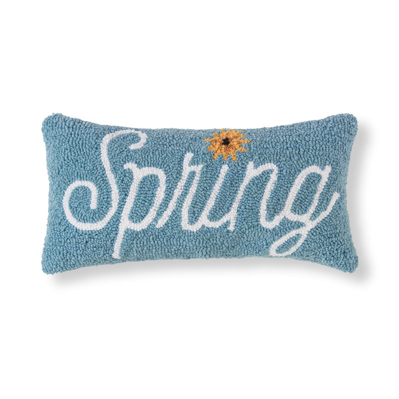 Spring Flower Hooked Pillow