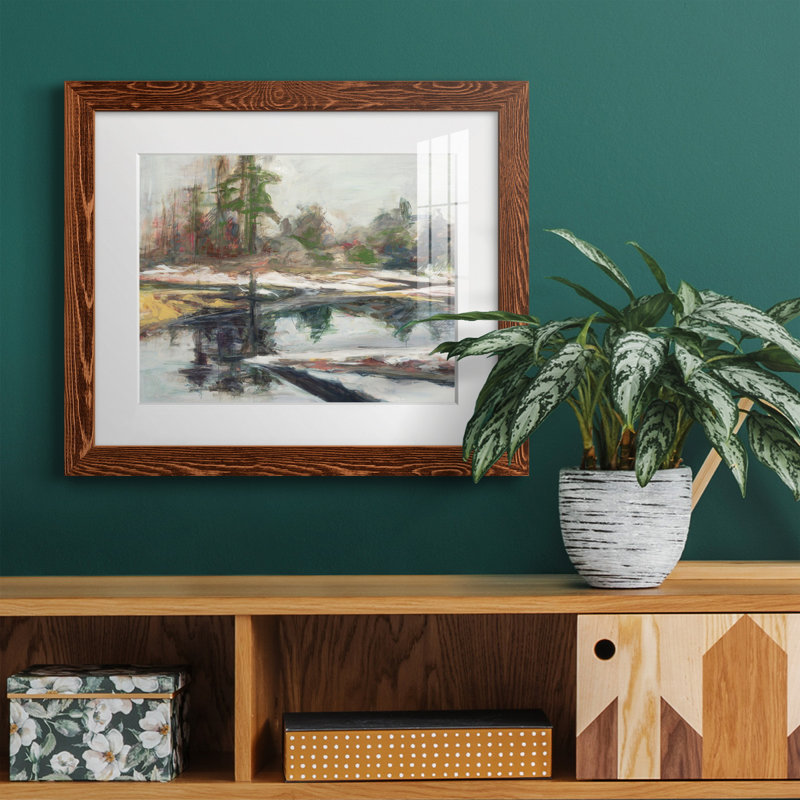 «Quiet Reflection», reproduction sur toile encadrée, Cadre érable, H 20 po x l 17 po x P 1,5 po