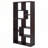8-shelf Cappuccino Geometric Bookcase-1370298178
