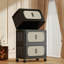 Armoire de rangement pliante en plastique 5 niveaux avec porte magnétique et roulettes-121063283