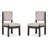 Trestle Dining Table With 4 Upholstered Side Chairs And Buffet-911935809