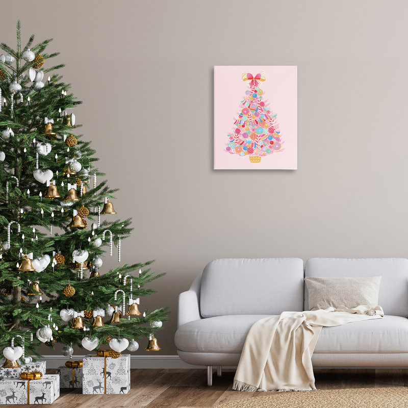 «Holiday Sweet Treats Tree», art mural par Heather McLaughlin, H 30 po x l 24 po