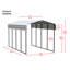 Galvanized Steel Carport, 10X20X9-90469279