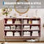 Fluted Dresser for Bedroom with 6 Drawers,47" Wide Modern Chest of Wooden Bedroom Chest with Metal Handle,Clothes Storage Organizer,Dresser & TV Stand for Living Room,Hallway-2007101935