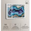 «Stellar Shard Core Shadowbox», impression de géode bleue par Art Remedy-115120402-115120401