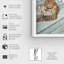 Morning Statement COffee Hand-applied Diamond Dust Shimmer Animals Shadowbox by Oliver Gal