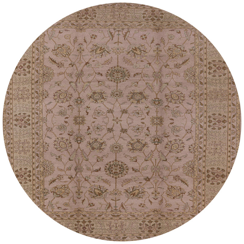 Tapis oriental brun / crème Lief, Rond 5 pi