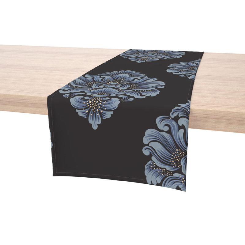 Table Runner, 100% Cotton, Floral 165, 72" x 16"