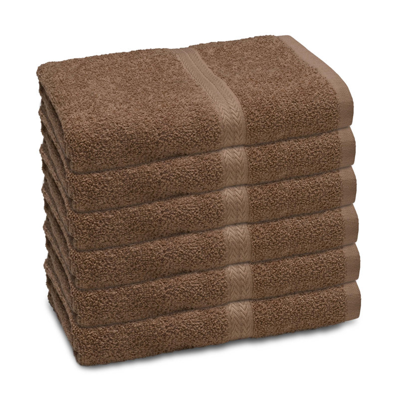 Basic 100% Cotton Ultra Light Bath Towel, Brown