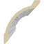 Moulure à couronne fédérale H 5 3/4 po x P 4 3/4 po x F 7 1/2 po x L 94 1/2 po