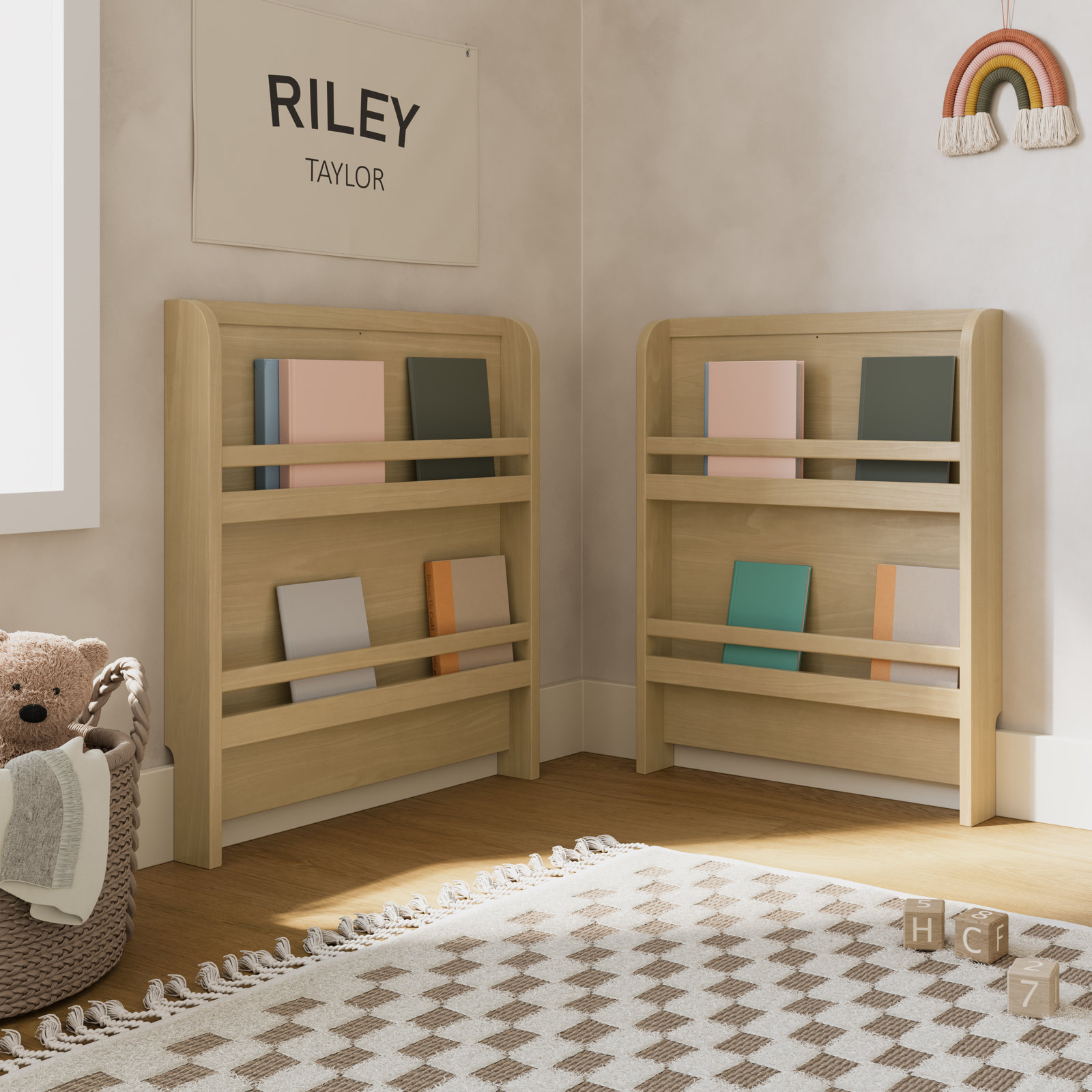 Read-with-Me 4-in-1 Wood Convertible Crib with Drawer, Crib, Driftwood