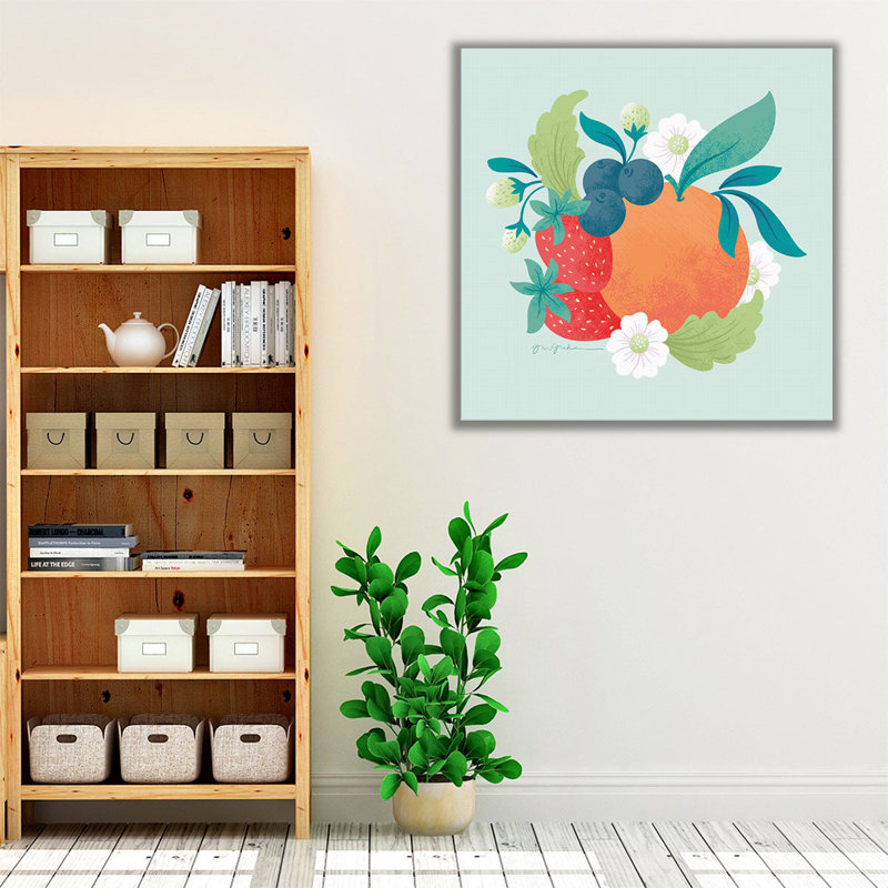 Market Fresh II - reproduction d'art sur toile, H 40 po x l 40 po