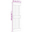 Porte coulissante avec quincaillerie Vidaxl-112703589