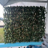 ColourTree Artificial Expandable Double-Sided Ivy Leaf Vines Willow Trellis Privacy Fencing Screen