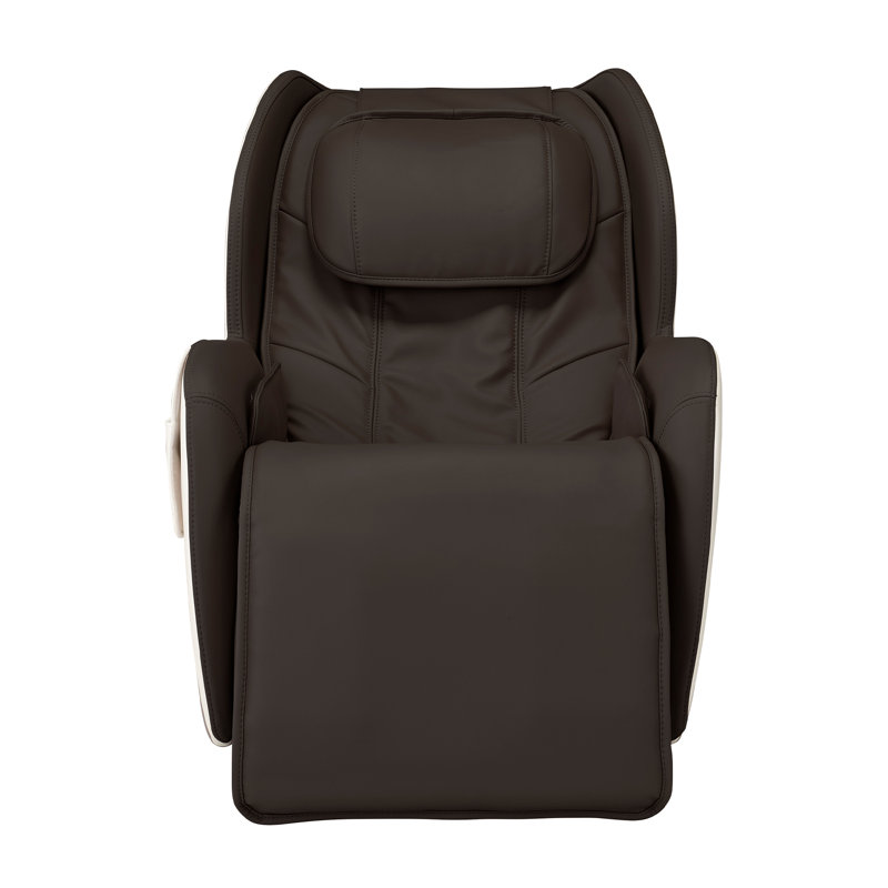 Espresso Faux Leather Heated Zero Gravity Massage Chair
