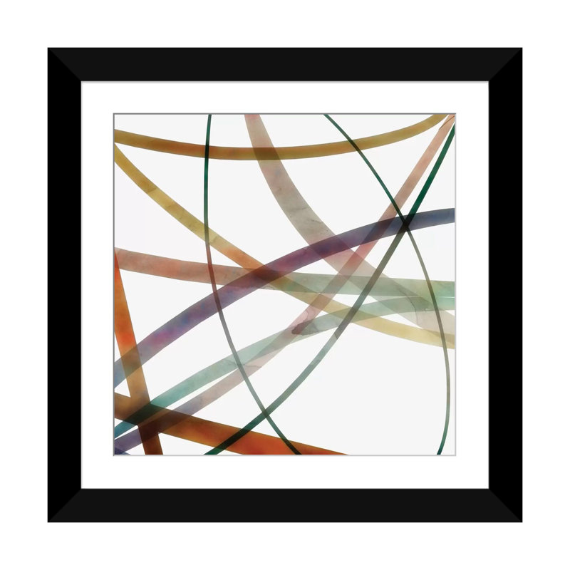 «Intact I», impression sur toile, Papier avec cadre noir, Blanc, H 24 po x l 24 po x P 1 po