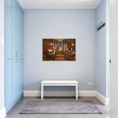 Christmas Family Music Room Christmas Scene