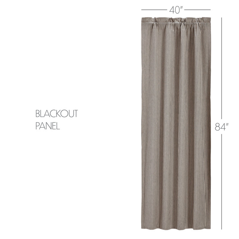 Kettle Grove 100% Cotton Curtain, 40" W x 84" L, Creme