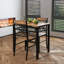 Ensemble de table de cuisine en bois compact avec 2 chaises pour petits espaces, ensemble de table de salle à manger durable et élégant-573206710-573206705
