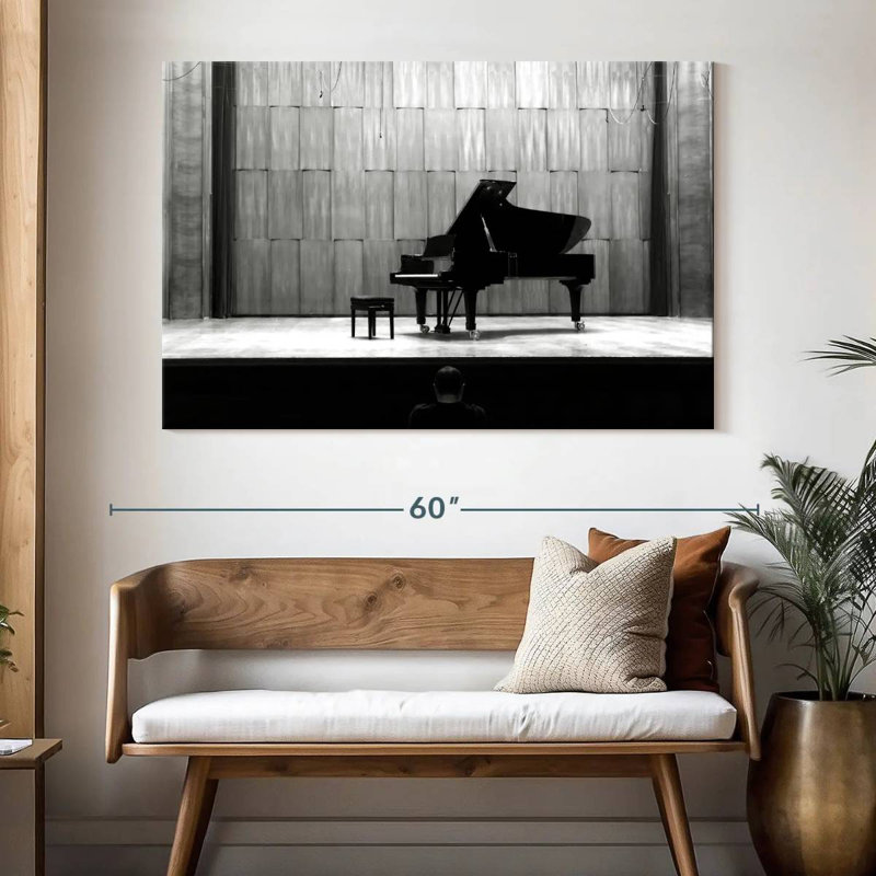 Piano à queue noir Abarca, H 20 po x l 30 po