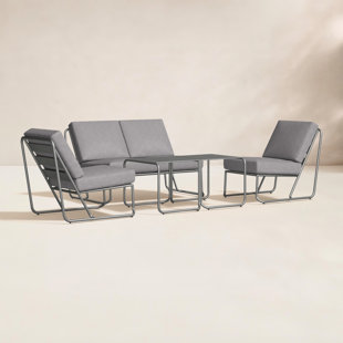  4-Piece Outdoor Seating Group with Cushions