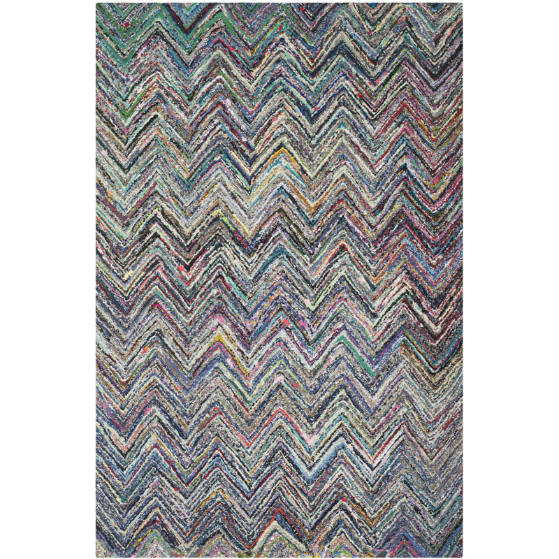 Sonderborg Cotton Hand Woven Area Rug, Rectangle 183 x 274 cm