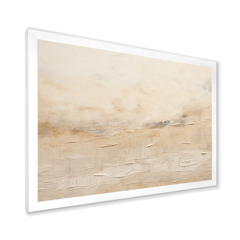 Simplicité des plaines des Prairies II, H 30 po x l 40 po x P 1,5 po, Cadre simple blanc