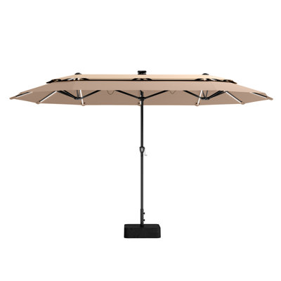 Rectangular Lighted Market Parasol
