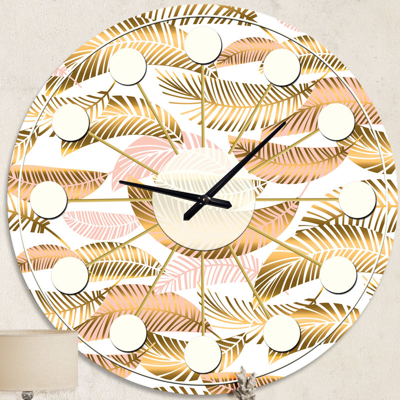 Horloge murale Golden Mid-Century III, Moyenne