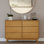 Commode en bois massif à 6 tiroirs 51 po