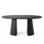 Ensemble de table de salle à manger extensible de 47 à 83 po avec chaises en bois massif revêtues de velours-133656676-133656680