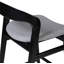 Modern Brazilian Upholstered Stool with Solid Wood Frame-574982040-574982016