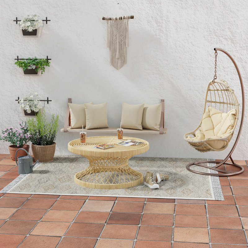 Sunbrella Outdoor Throw Pillow, Canvas Antique Beige