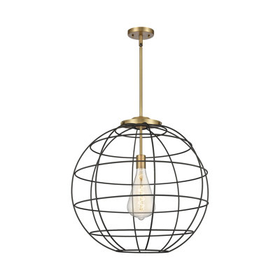 Luminaire suspendu à tige 1 lumière Lake Placid 16 po