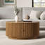 Table basse ronde avec rangement