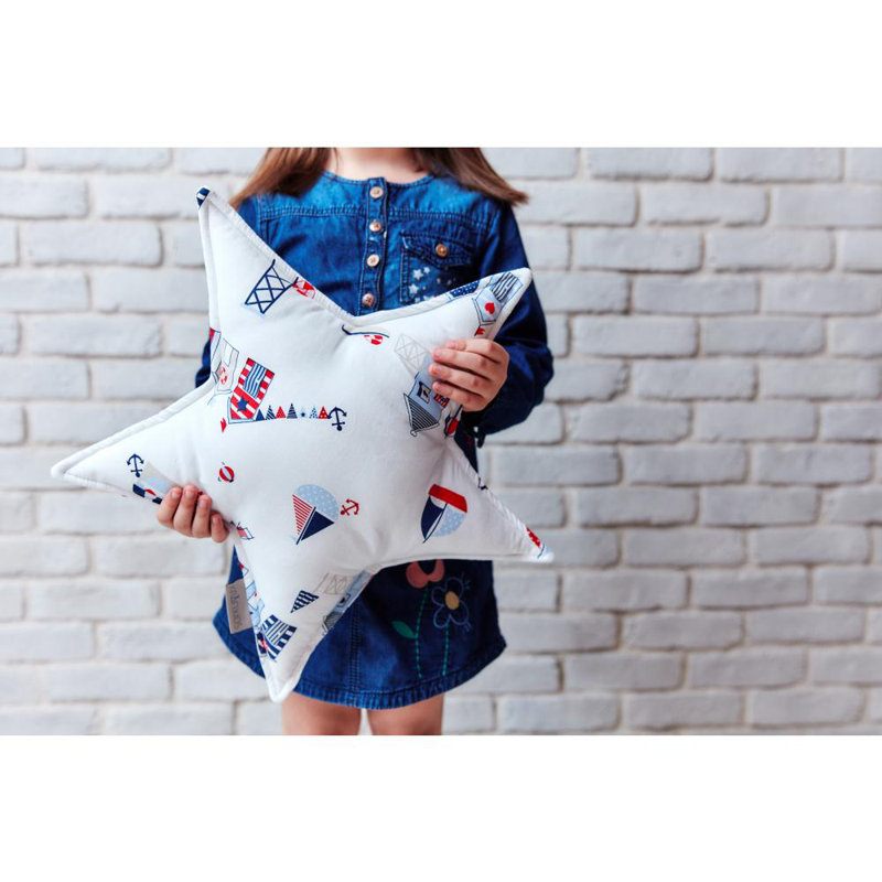 Strandhäuschen Geometric Novelty Throw Cushion