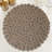 Polyester Embroidered Round Placemat